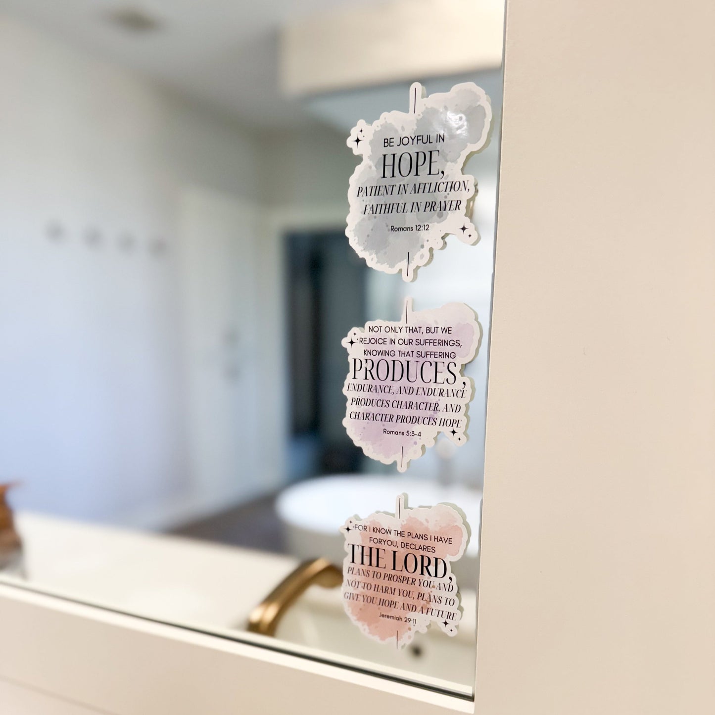 Hope Scripture Mirror Clings 3 pack