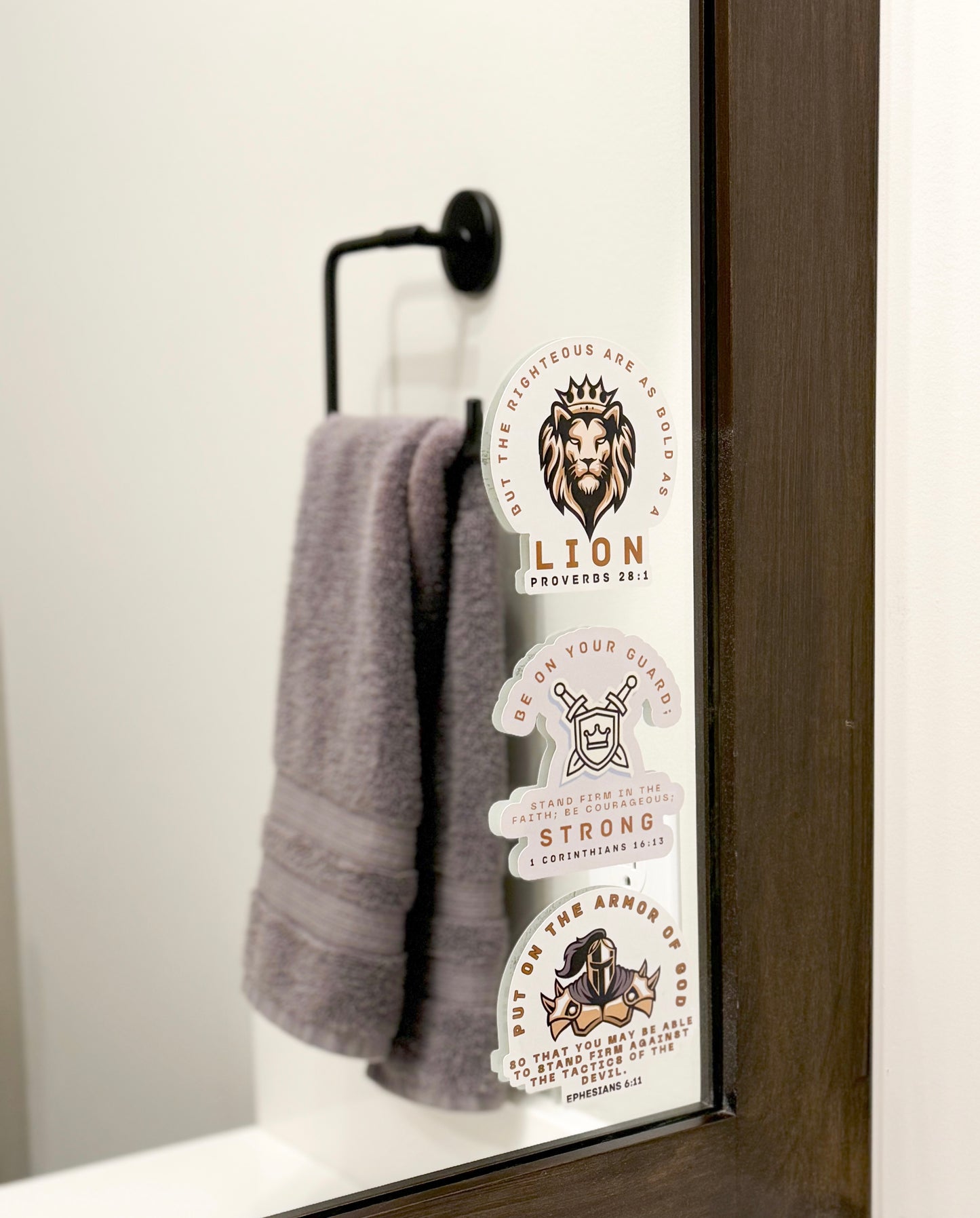 Boys Scripture Mirror Cling 3 pack
