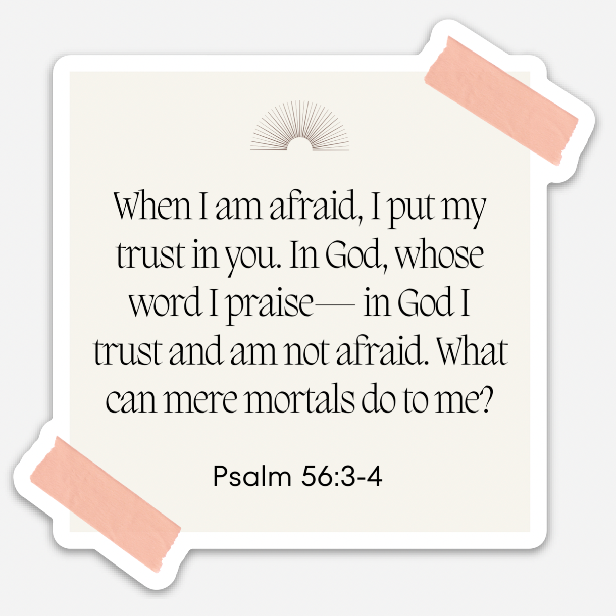 Fear Scripture Mirror Clings 3 pack