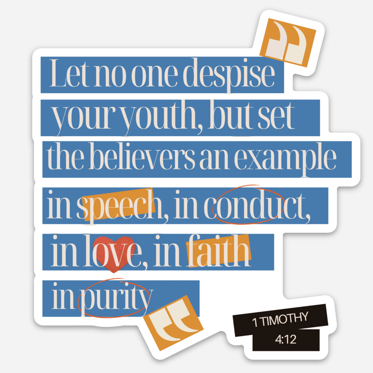 Teen Scripture Mirror Clings 3 pack